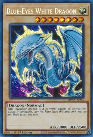 Blue-Eyes White Dragon [MP22-EN266] Prismatic Secret Rare - Trinity Hobby