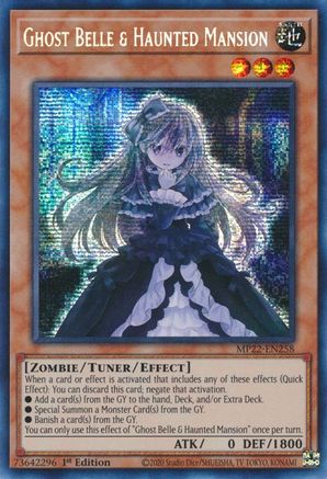Ghost Belle & Haunted Mansion [MP22-EN258] Prismatic Secret Rare - Trinity Hobby