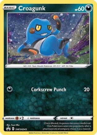 Croagunk (SWSH245) [Sword & Shield: Black Star Promos] - Trinity Hobby