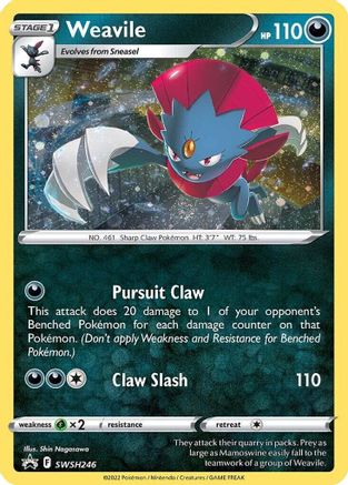 Weavile (SWSH246) [Sword & Shield: Black Star Promos] - Trinity Hobby