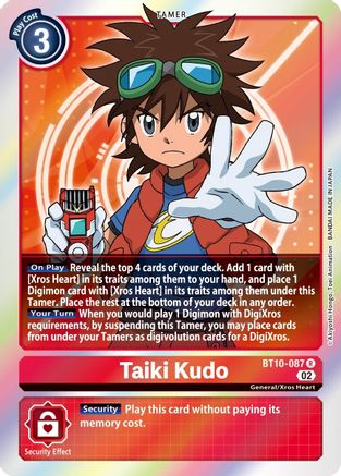 Taiki Kudo [BT10-087] [Xros Encounter] - Trinity Hobby