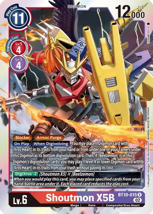 Shoutmon X5B [BT10-015] [Xros Encounter] - Trinity Hobby