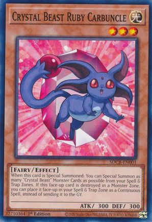 Crystal Beast Ruby Carbuncle [SDCB-EN001] Common - Trinity Hobby