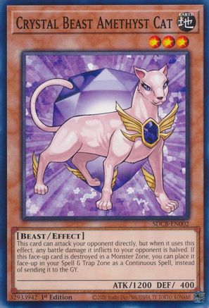 Crystal Beast Amethyst Cat [SDCB-EN002] Common - Trinity Hobby