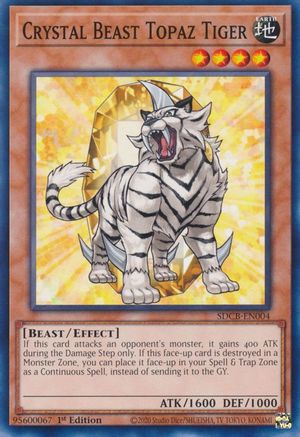 Crystal Beast Topaz Tiger [SDCB-EN004] Common - Trinity Hobby