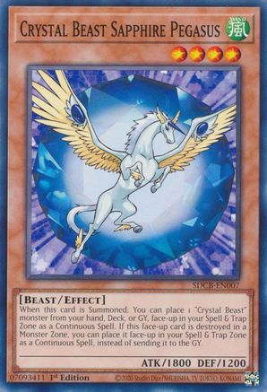 Crystal Beast Sapphire Pegasus [SDCB-EN007] Common - Trinity Hobby