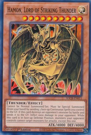 Hamon, Lord of Striking Thunder [SDCB-EN011] Common - Trinity Hobby