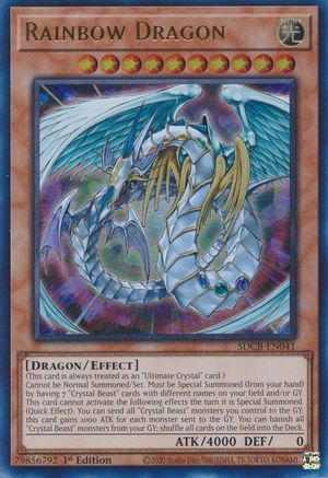 Rainbow Dragon [SDCB-EN041] Ultra Rare - Trinity Hobby