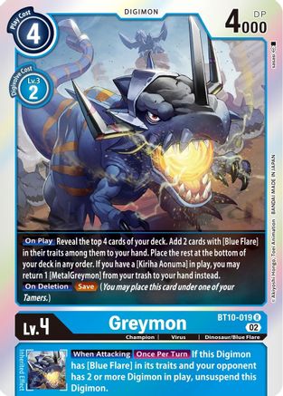 Greymon [BT10-019] [Xros Encounter] - Trinity Hobby