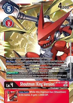 Shoutmon (King Version) [BT10-111] [Xros Encounter] - Trinity Hobby