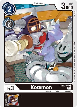 Kotemon [ST13-07] [Starter Deck: Ragnaloardmon] - Trinity Hobby