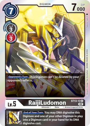 RaijiLudomon [ST13-13] [Starter Deck: Ragnaloardmon] - Trinity Hobby