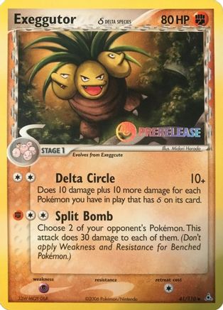 Exeggutor (41/110) (Prerelease) [EX: Holon Phantoms] - Trinity Hobby