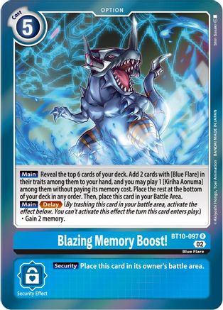Blazing Memory Boost! [BT10-097] [Xros Encounter] - Trinity Hobby