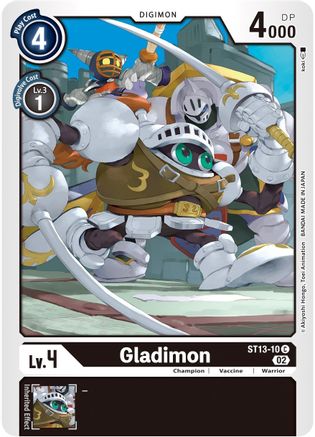 Gladimon [ST13-10] [Starter Deck: Ragnaloardmon] - Trinity Hobby