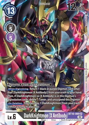 DarkKnightmon (X Antibody) (BT10-069) - [Xros Encounter] Foil - Trinity Hobby