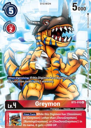 Greymon [BT5-010] (25th Special Memorial Pack) [Battle of Omni Promos] - Trinity Hobby
