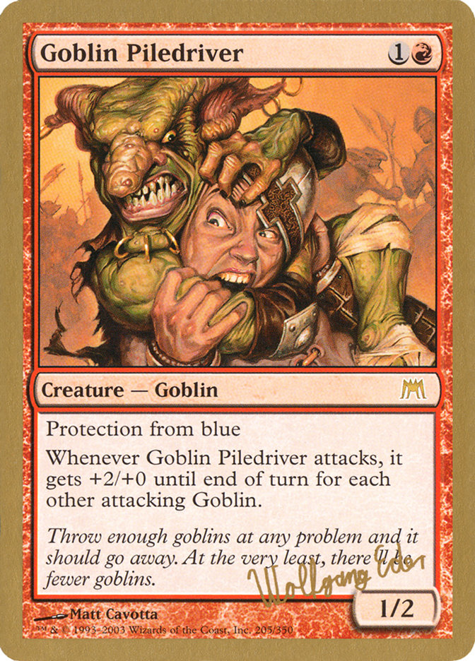 Goblin Piledriver (Wolfgang Eder) [World Championship Decks 2003] - Trinity Hobby