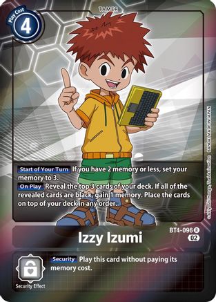 Izzy Izumi [BT4-096] (Alternate Art) [Starter Deck: Ragnaloardmon] - Trinity Hobby