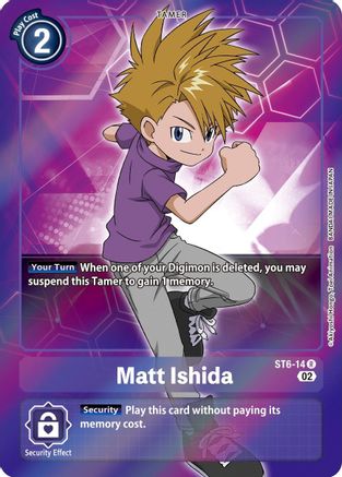 Matt Ishida [ST6-14] (Alternate Art) [Starter Deck: Ragnaloardmon] - Trinity Hobby