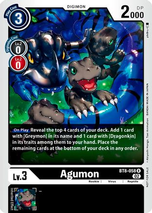 Agumon [BT8-058] (Xros Encounter Pre-Release) [New Awakening Promos] - Trinity Hobby