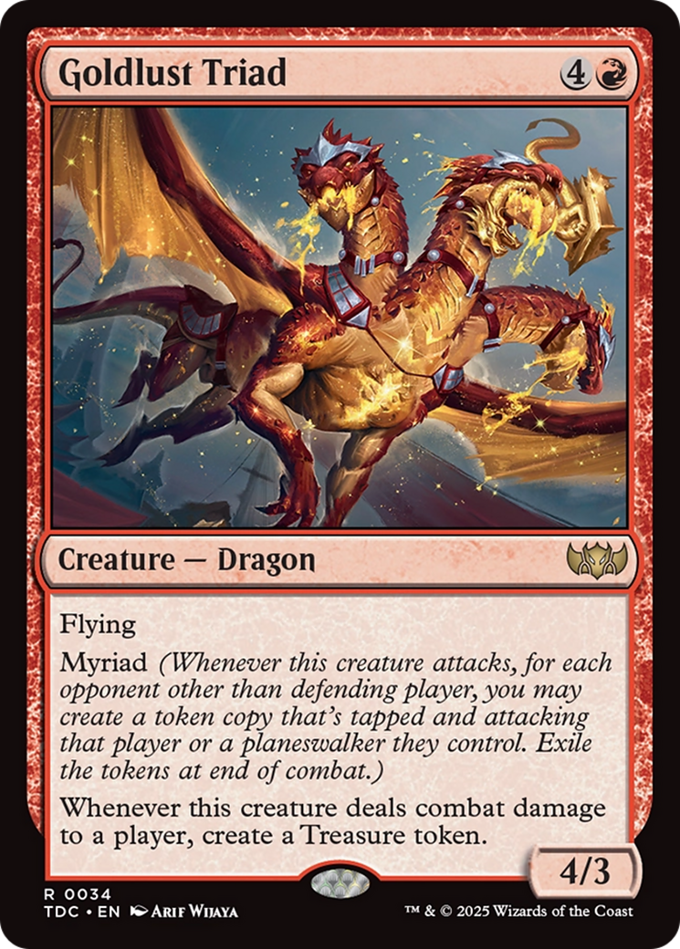 Goldlust Triad (TDC-034) - [Commander: Tarkir: Dragonstorm]