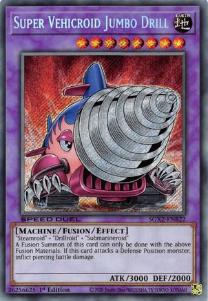 Super Vehicroid Jumbo Drill [SGX2-ENB22] Secret Rare - Trinity Hobby