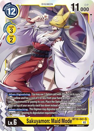 Sakuyamon: Maid Mode [BT10-041] [Xros Encounter] - Trinity Hobby
