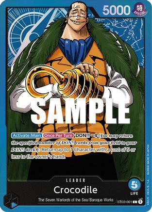 Crocodile (001) (ST03-001) - [Starter Deck 3: The Seven Warlords of The Sea]