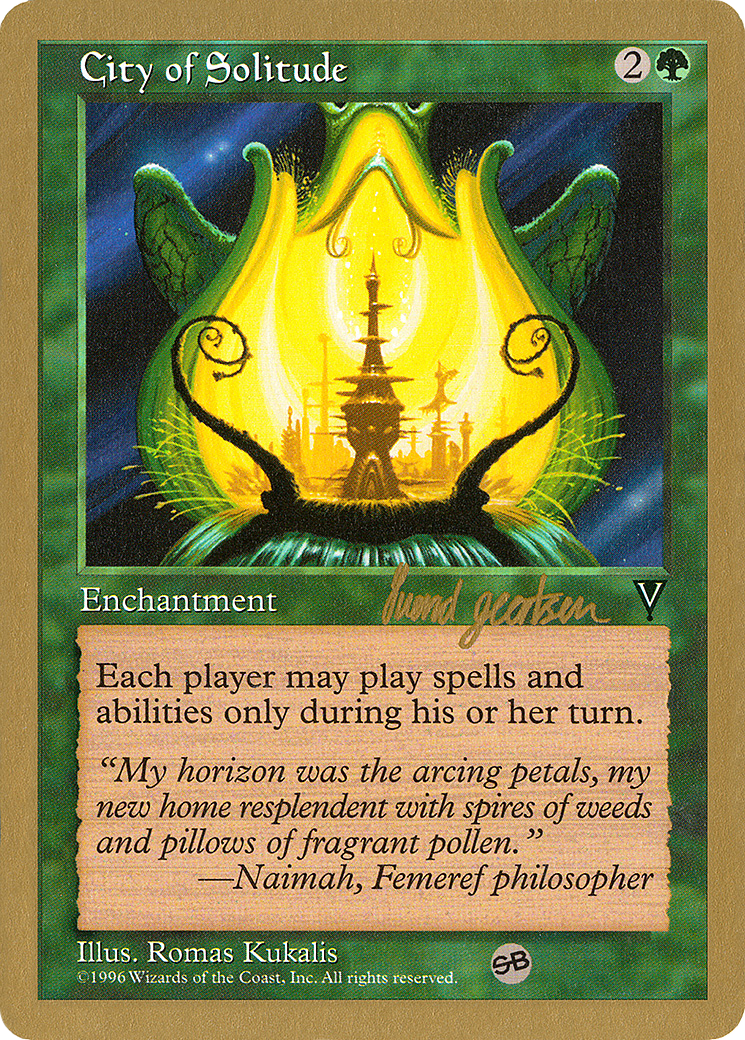 City of Solitude (Svend Geertsen) (SB) [World Championship Decks 1997] - Trinity Hobby