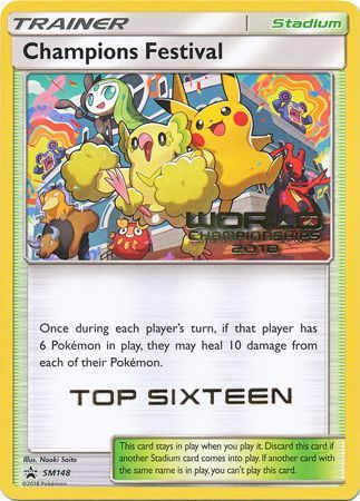 Champions Festival(SM148) (2018 Top Sixteen) [Sun & Moon: Black Star Promos] - Trinity Hobby