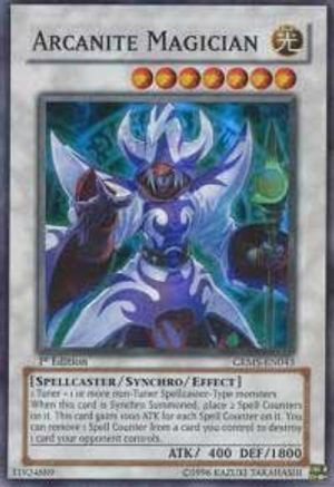 Arcanite Magician [CRMS-EN043] Super Rare - Trinity Hobby