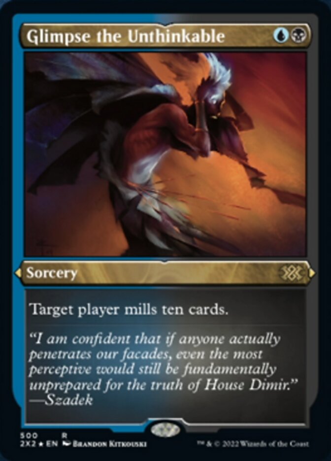 Glimpse the Unthinkable (Foil Etched) [Double Masters 2022] - Trinity Hobby