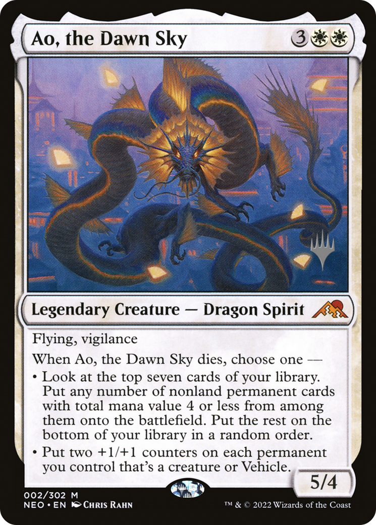 Ao, the Dawn Sky (Promo Pack) [Kamigawa: Neon Dynasty Promos] - Trinity Hobby