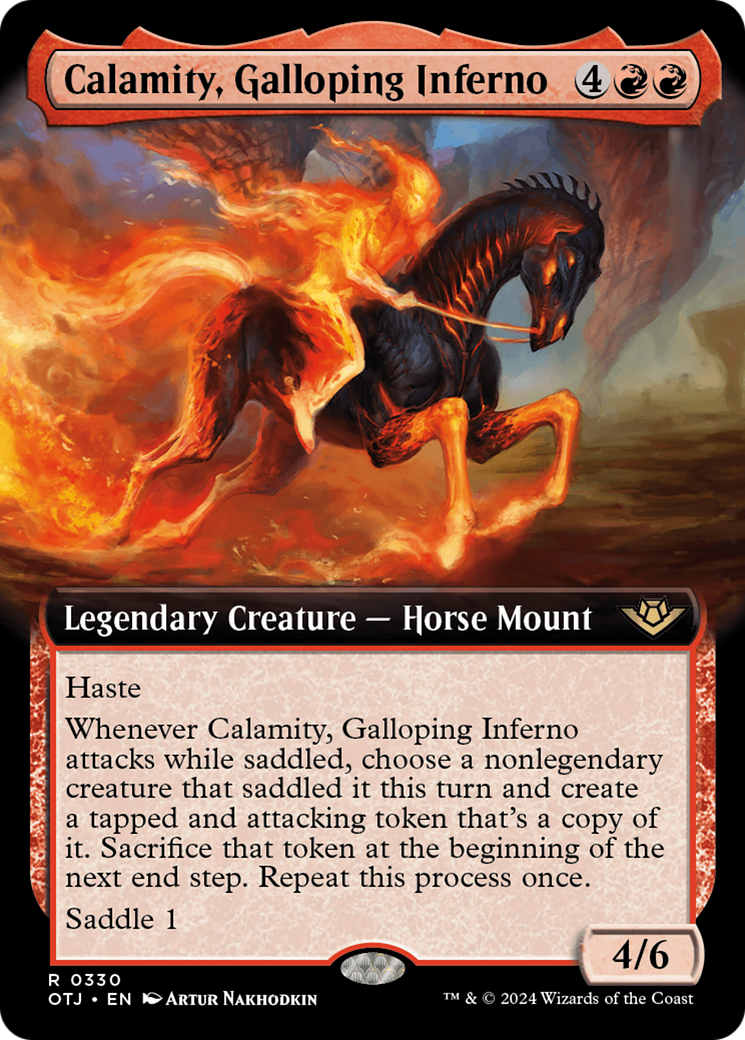 Calamity, Galloping Inferno (Extended Art) [Outlaws of Thunder Junction] - Trinity Hobby