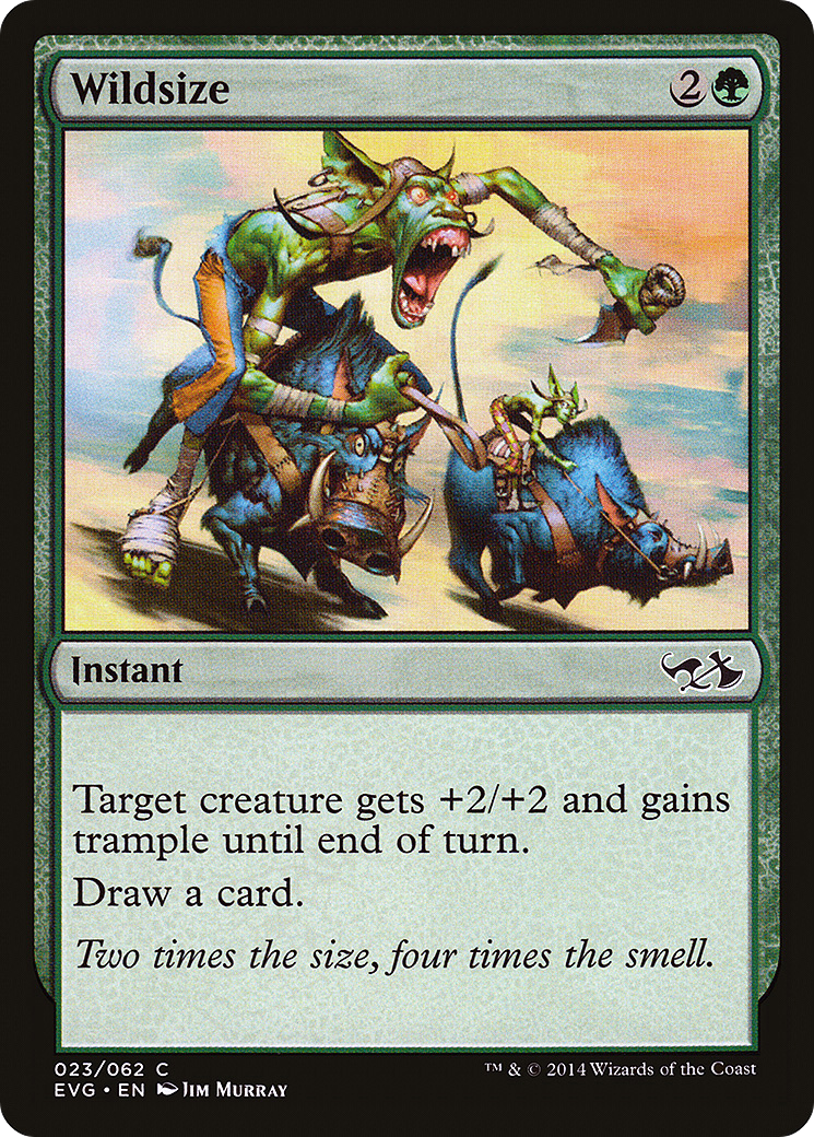 Wildsize (DD3-) - [Duel Decks Anthology: Elves vs. Goblins] Foil - Trinity Hobby