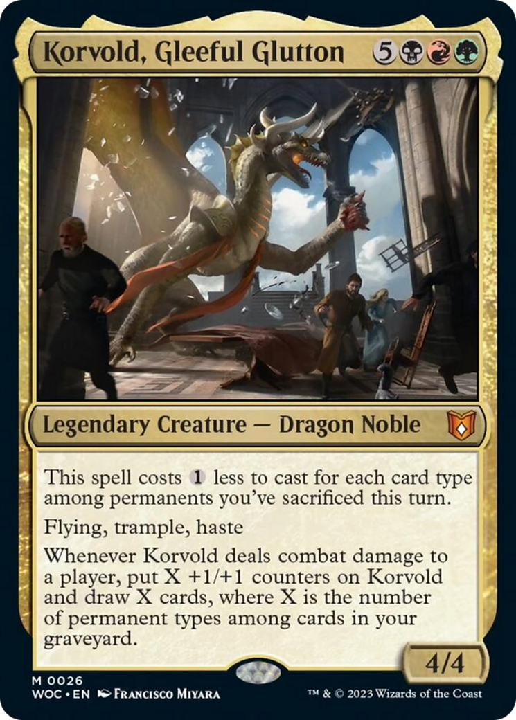 Korvold, Gleeful Glutton [Wilds of Eldraine Commander] - Trinity Hobby