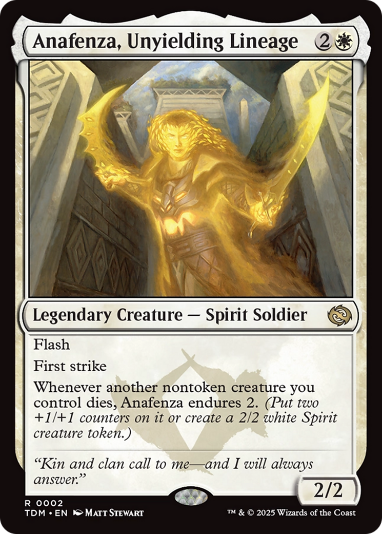 Anafenza, Unyielding Lineage  (TDM-002) - [Tarkir: Dragonstorm] - Trinity Hobby