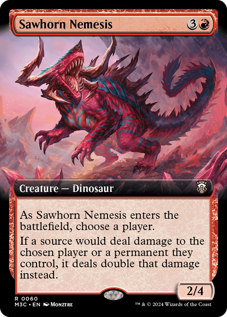 Sawhorn Nemesis (Extended Art) [Modern Horizons 3 Commander] - Trinity Hobby