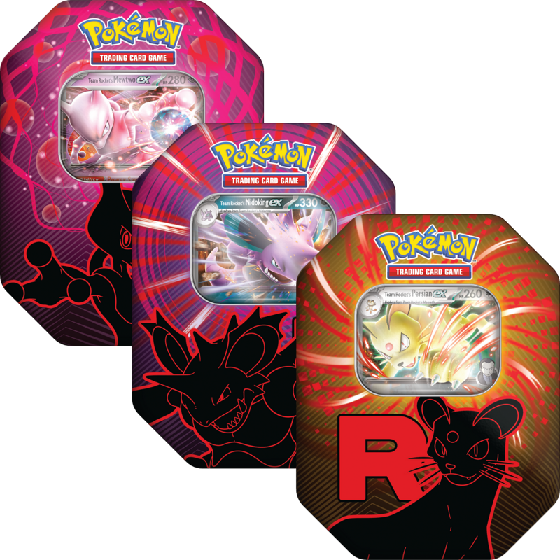 (Limit 1) POKEMON 2025 TIN TEAM ROCKET (1 Random PC)