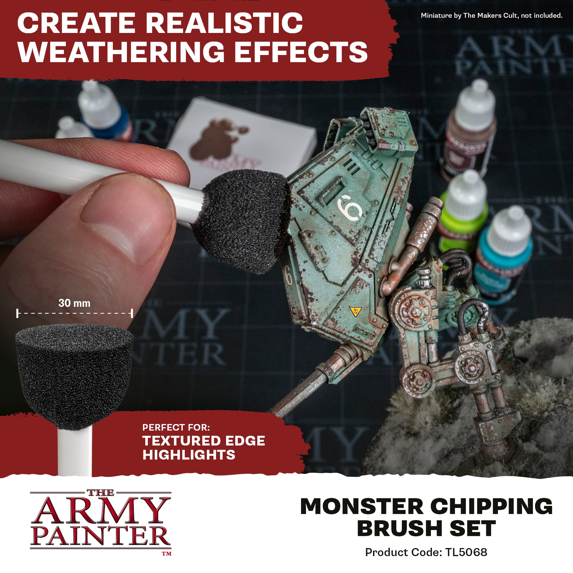 Army Painter Monster Chipping Brush Set - Trinity Hobby