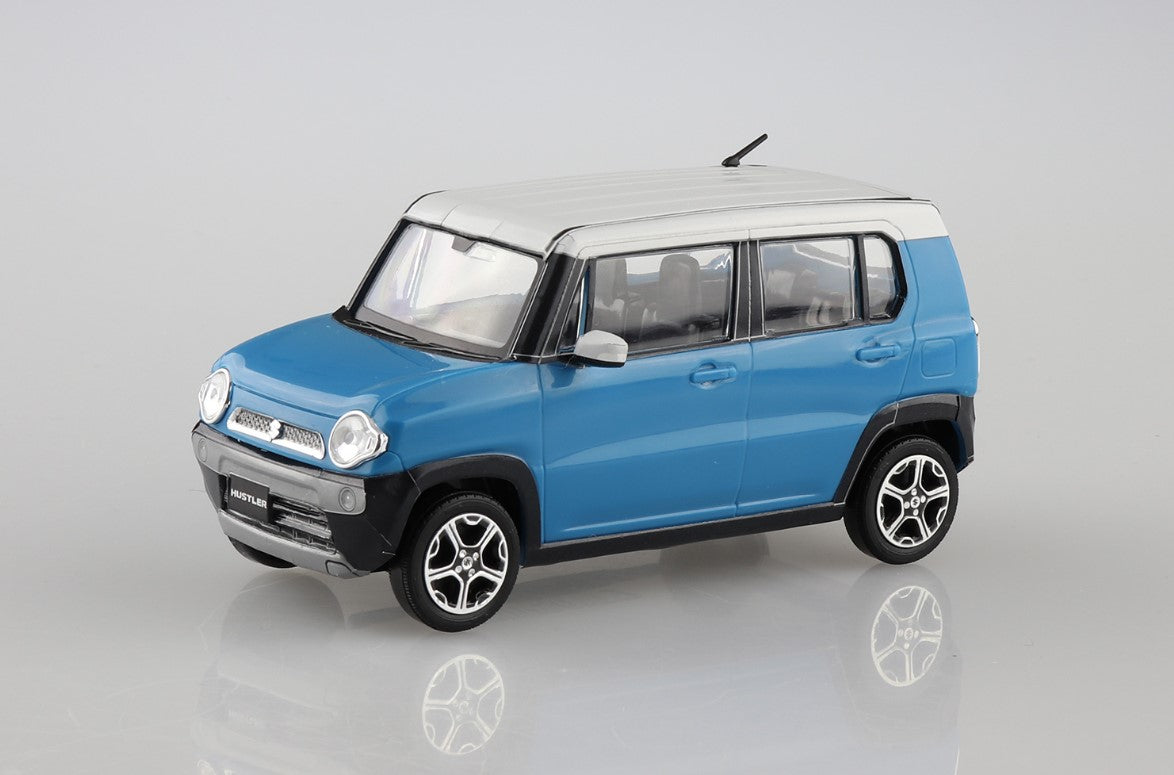 Aoshima 1/32 SNAP KIT #01-D Suzuki HUSTLER (SUMMER BLUE METALLIC) - Trinity Hobby