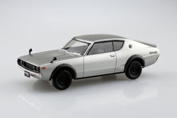 Aoshima 1/32 SNAP KIT #18-A Nissan C110 Skyline GT-R (Silver)