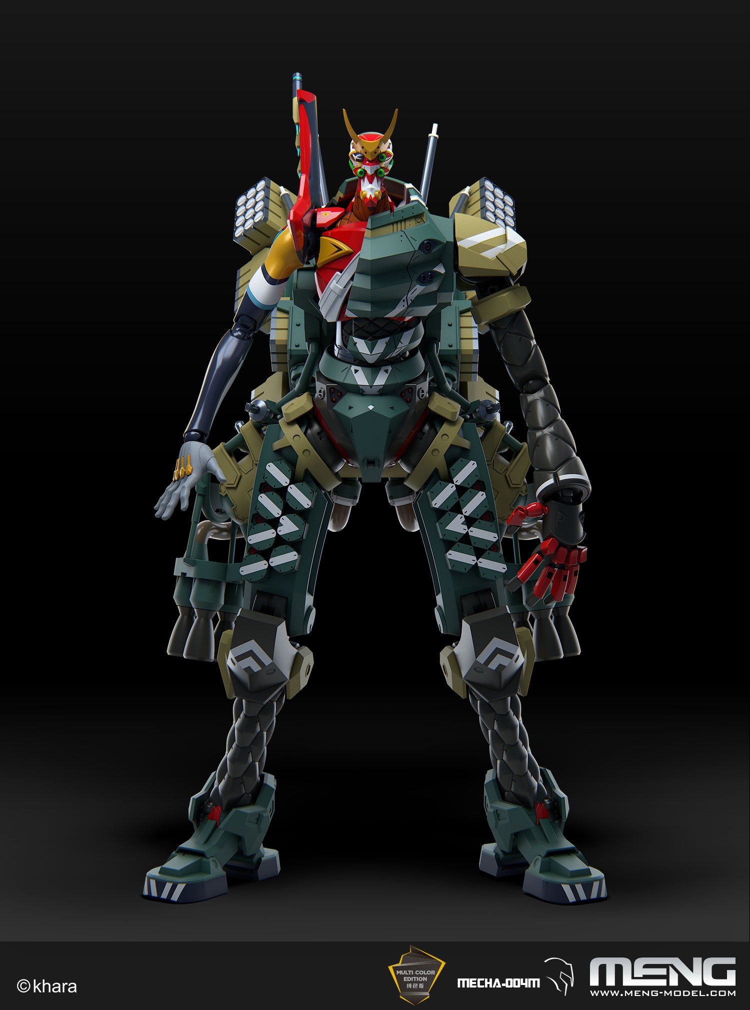 Meng Multipurpose Humanoid Decisive Weapon, Artificial Human Evangelion Production Model - New 02α (Multi-color Edition) - Trinity Hobby