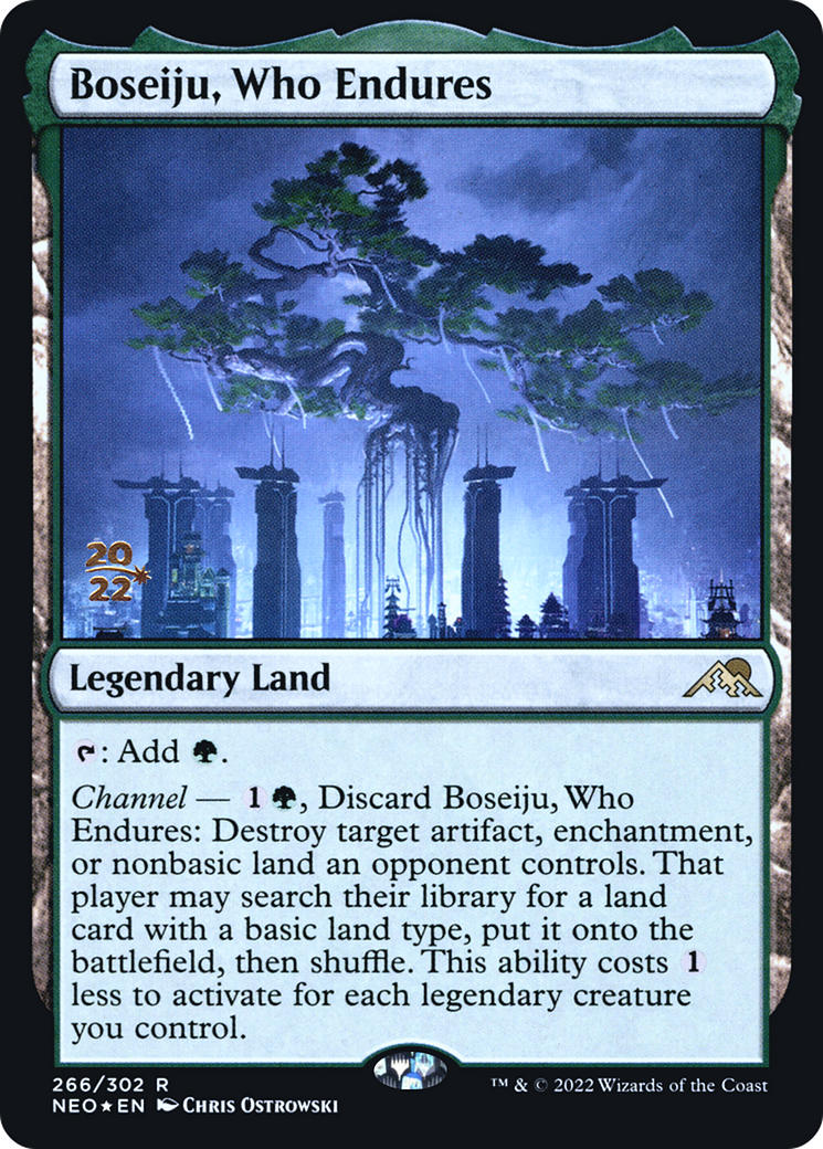 Boseiju, Who Endures [Kamigawa: Neon Dynasty Prerelease Promos] - Trinity Hobby