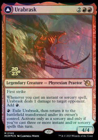 Urabrask // The Great Work [March of the Machine Prerelease Promos] - Trinity Hobby