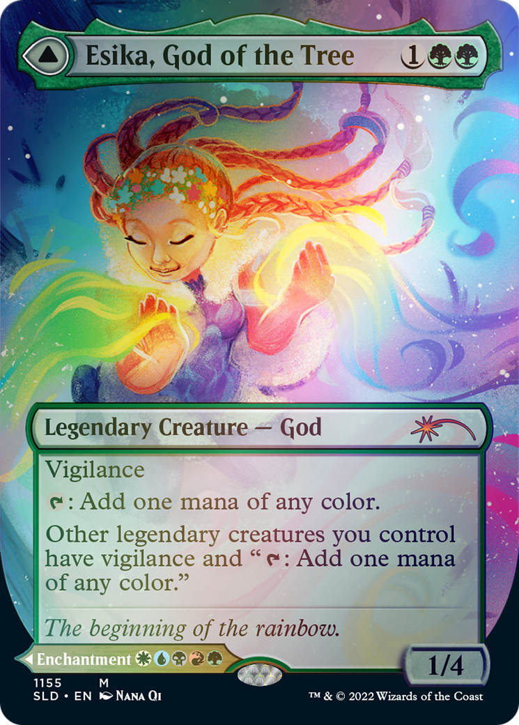 Esika, God of the Tree // The Prismatic Bridge (Borderless) [Secret Lair: From Cute to Brute] - Trinity Hobby
