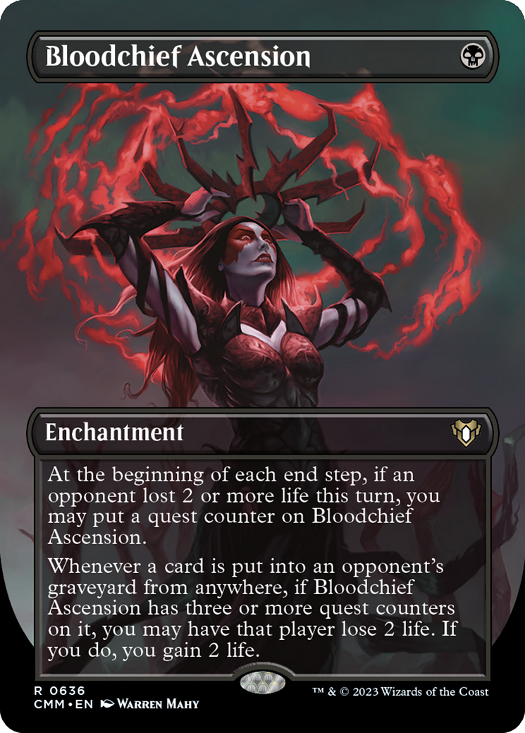 Bloodchief Ascension (Borderless Alternate Art) [Commander Masters] - Trinity Hobby