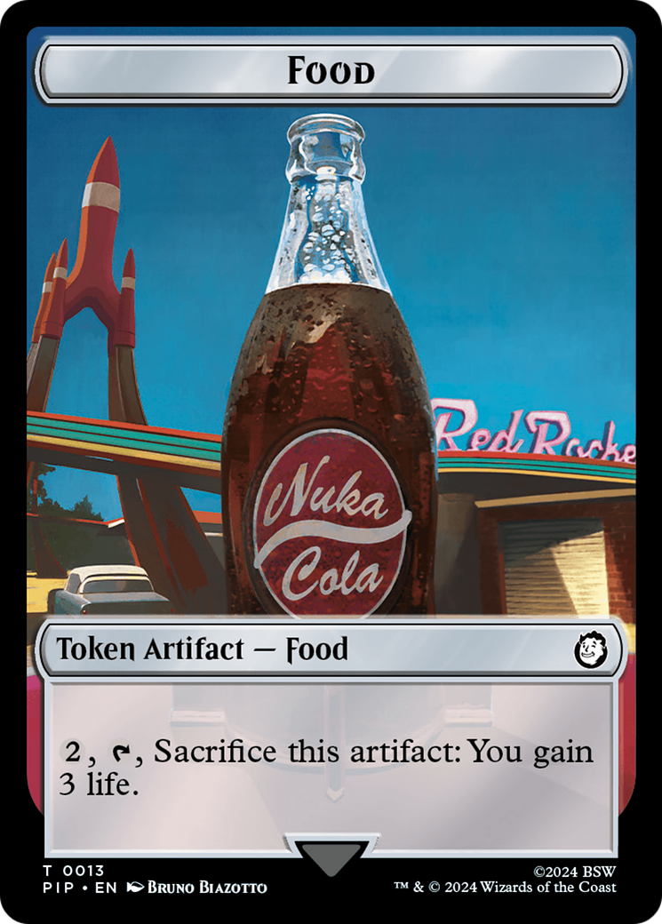 Food (0013) // Soldier (0004) Double-Sided Token [Fallout Tokens] - Trinity Hobby