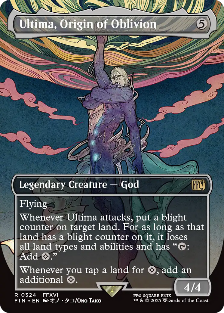 (Japanese) Ultima, Origin of Oblivion  [Foil]  (FIN-324) - [FINAL FANTASY] (Borderless) - Trinity Hobby